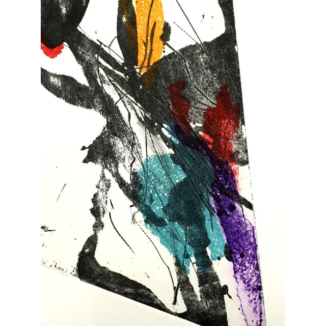 Abstract Composition Etching by Jean Miotte, 1998 For Sale - Image 3 of 5