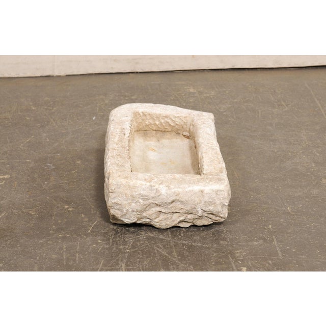 Stone Antique Spanish Carved-Stone Basin For Sale - Image 7 of 10