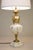A sophisticated and elegant Milky White carved Marble & Brass Gilt Victorian Neoclassical Urn table lamp designed and...