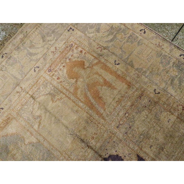 Beige Galerie Shabab Collection Early 20th Century Turkish Silk Kayseri Rug For Sale - Image 8 of 10