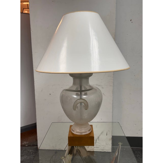 1990s Odada Seguso Glass Vase Table Lamp For Sale - Image 5 of 13