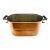 Antique Copper Wash Boiler Decorative Vessel With Wood Handles, Circa 1900 For Sale