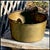 Large Brass Bucket Antique 19th Century Spun Fireside Kettle With Forged Iron Handle For Sale - Image 9 of 11
