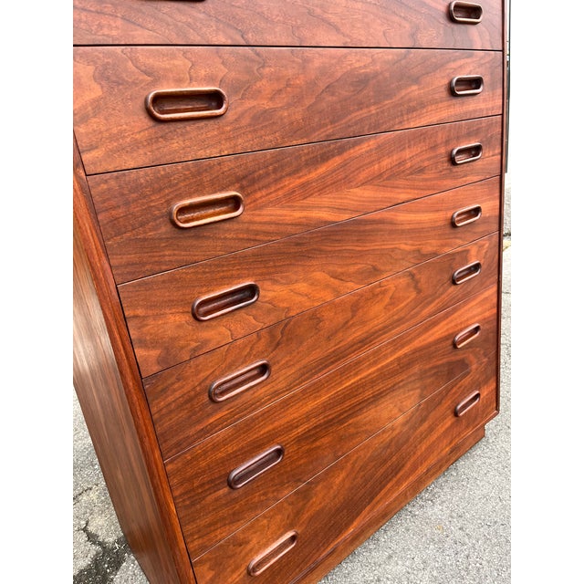 Mid 20th Century Founders Modern Walnut Chest of Drawers For Sale - Image 14 of 14