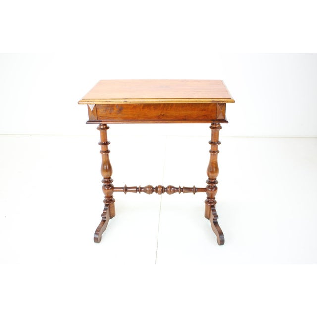 Solid Wood and Veneer Sewing Table, 1895 For Sale - Image 10 of 16