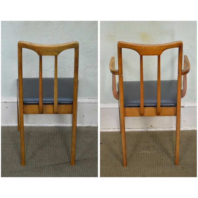 Drexel Projection Mid Century Modern Set of 4 Walnut ...