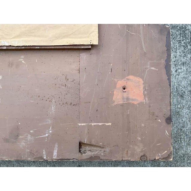 Antique American Folk Art Painted Hall Mirror With Coat Hooks, Circa 1900 For Sale - Image 11 of 13