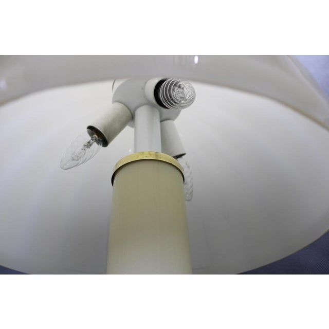 1970s Vintage Italian Glass Mushroom Table Lamp, 1970s For Sale - Image 5 of 11