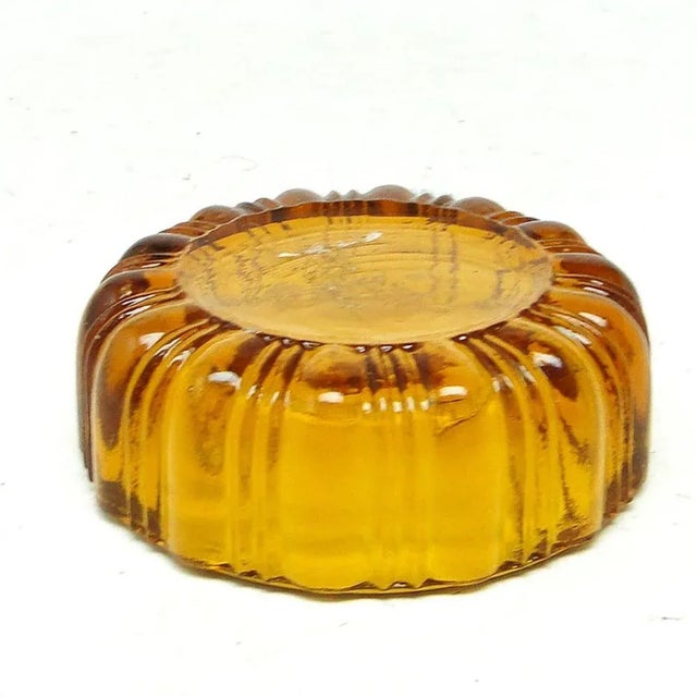 Art Deco Salt Holder from Zabkowice Glassworks, Poland, 1930s, in Very Good conditions. Designed 1920 to 1949