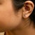 Haus of Brilliance 10K White Gold 1/10 Cttw Diamond 'R' Initial Stud Earring For Sale - Image 4 of 5