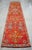 Antique Style Orange Runner Rug, Hand Knotted Turkish Carpet, 3x12 Vintage Area Rug, Rare Alien Motif Decor, Organic Modern Rug For Sale - Image 10 of 16