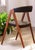 Wood Danish Chair in Teak with Seat and Back in Black Leather, 1960s For Sale - Image 7 of 12