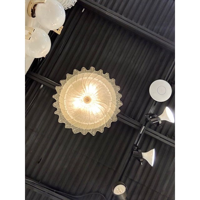 Early 21st Century Modern Gold Murano Glass "Granola" Glass Flush Mount For Sale - Image 5 of 5