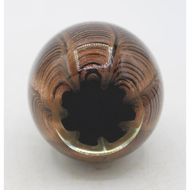 Mid 20th Century Mid-20th Century Barovier & Toso, Murano Art Glass Egg Paperweight For Sale - Image 5 of 5