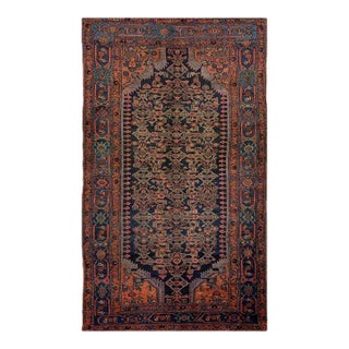 Handwoven Persian Bijar Area Rug 4’1″ X 7’10” For Sale