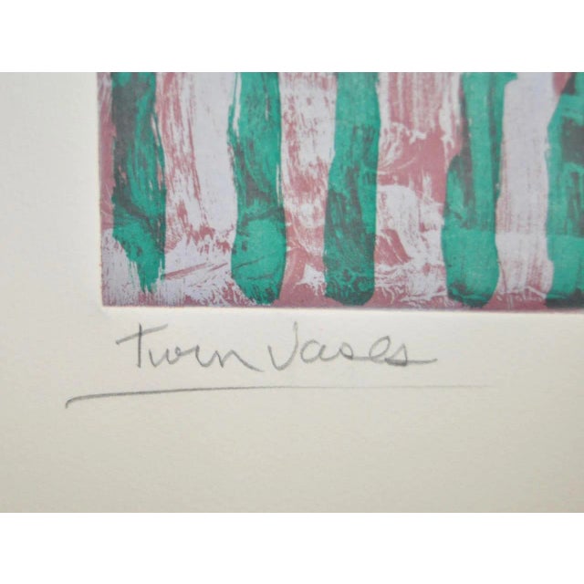 Abstract Arthur Krakower "Twin Vases" Original Monotype Early 21st Century For Sale - Image 3 of 5