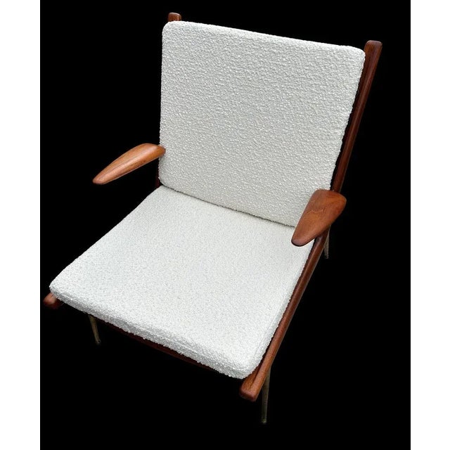 This is is a very nice original armed version of a classic Boomerang chair by Peter Hvidt and Orla Molgaard Nielsen for...