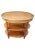 An American Classical Three-Tier Oval Fruitwood Side Table in great condition with hand rub finish. Measures 19" in width,...