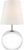 Modern Thomas O'Brien by Visual Comfort Signature Terri 12" Cordless Accent Lamp in Crystal with Linen Shade For Sale - Image 3 of 3