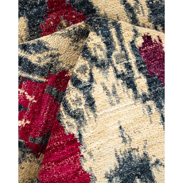 Textile Modern Hand Knotted Square Area Rug, Ivory - 6' 1" X 6' 3" For Sale - Image 7 of 9