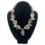 This is a Ferrous Quartz sterling necklace with charms. Nouveau Boutique created it with nine chunky (1.38 inch) quartz...