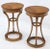 Tall Round Pedestal Shape Side End Tables on Tri Legged Bases Burl Wood - a Pair For Sale - Image 6 of 13