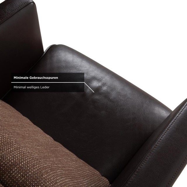 Brown Model 6300 Armchair in Brown Leather from Rolf Benz For Sale - Image 8 of 15