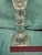 Antique 14" Tall Victorian Cut Glass Oil Lamp Fluid Burner Snuff Caps C1880 For Sale - Image 4 of 11