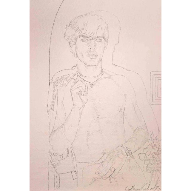 Portrait of a boy is an original drawing on pencil realized by Anthony Roaland in 1981. Hand-signed and dated by the...