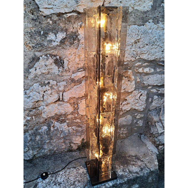 LT379 Floor Lamp in Murano Glass attributed to Carlo Nason for Mazzega, Italy, 1970s For Sale - Image 9 of 18