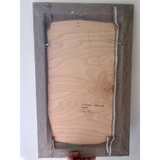 Blue Abstract "Auditory Frequency Distortion" Series Painting by Daniel DeLuna For Sale - Image 8 of 12