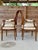 French Provincial Pair of Antique French Louis XVI Style Oval Back Fauteuil Armchairs For Sale - Image 3 of 11