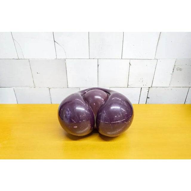 Lacquered fiberglass sculpture. Signature of the artist and label of the gallery. Margo artist 1969 This piece has an...