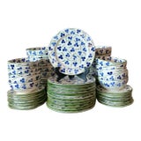 Vintage Regency Penny Morrison “Chintamani” Glazed Ceramic China - Set of 72 For Sale