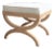 Matthew Izzo Home Xanadu Stool - Neoclassical Natural Rope Stool With White Performance Linen Cushion For Sale
