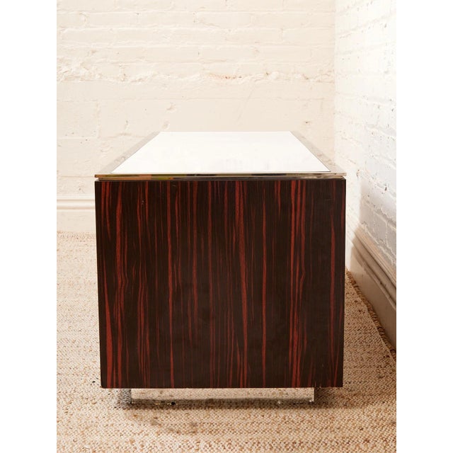 Wood Mid 20th Century Rosewood Long Pedestal For Sale - Image 7 of 9
