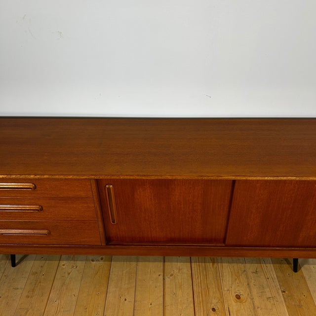 Brown Danish Teak Sideboard, 1960s For Sale - Image 8 of 12