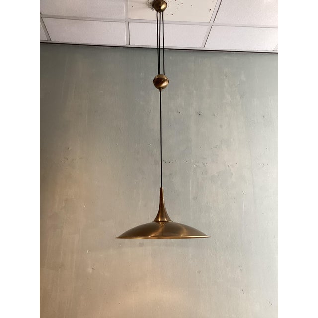 Mid-Century Modern Pendant Lamp attributed to Florian Schulz, 1980s For Sale - Image 3 of 10