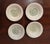 Marked Pastoral. Set of 4 Homer Laughlin small bowls with a green pastoral scene.
