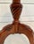 Traditional Flame Mahogany Pedestal Table With Inlaid Sunburst Top & Ball and Claw Feet For Sale In Los Angeles - Image 6 of 12