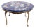 Lapis Lazuli Table with Brass Frame For Sale