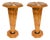 Art Deco Pedestal Tables with Starburst Inlay, Set of 2 For Sale