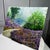 An original acrylic artwork depicting a serene pathway surrounded by vibrant lavender fields of wildflowers and lush...