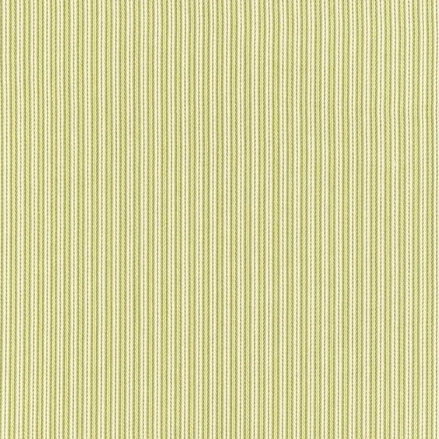 Schumacher Baker Cotton Stripe Fabric in Ivory /Pear /Sage For Sale