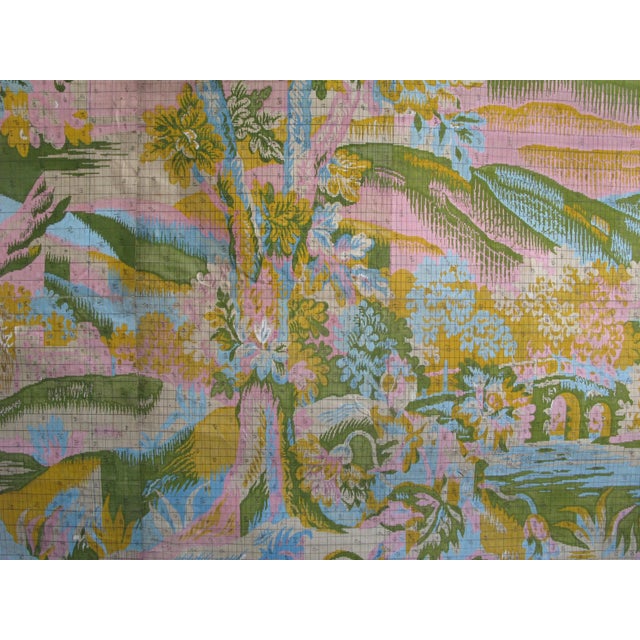 Antique Tapestry Design Gouache Painting For Sale - Image 6 of 18