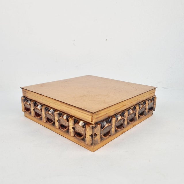 Vintage Industrial Copper Cigar Box, 1960s For Sale - Image 4 of 10