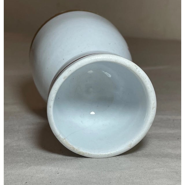 19th Century Rare Antique Hand Painted Samson French Porcelain Monogram Armorial Egg Cup For Sale - Image 5 of 10