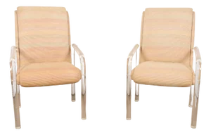 Leon Frost for Lion in Frost Modern Art Deco Lucite Armchairs or Club Chairs, Pair
