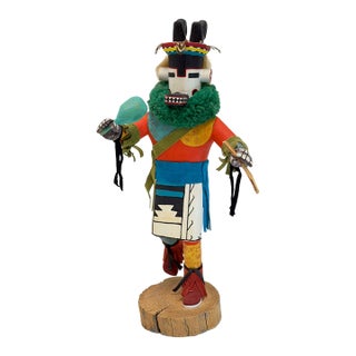 Vintage Antelope Hopi Kachina Doll Signed f.g., 12.5" Tall For Sale