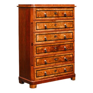 Mid-19th Century Biedermeier Chiffonier in Walnut For Sale